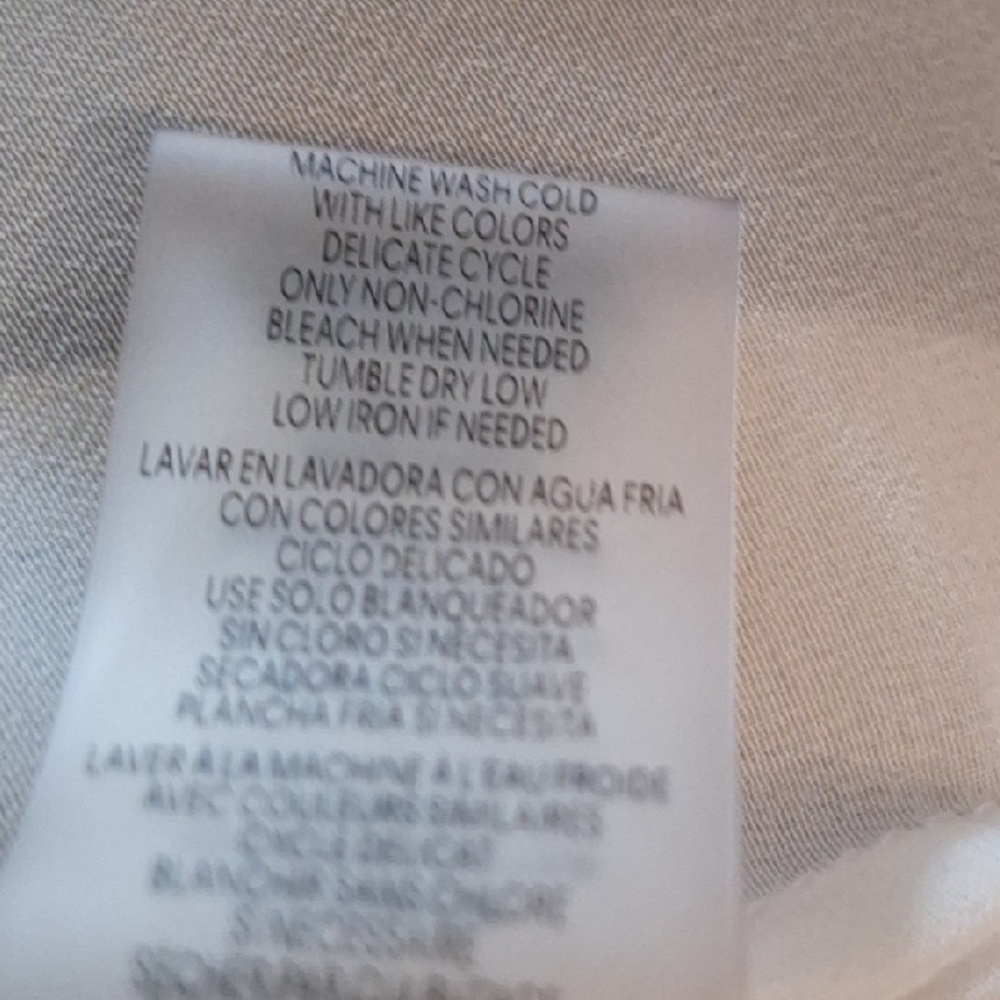 Calvin Klein Navy and White Zebra Print Blouse Size Large - Picture 10 of 10